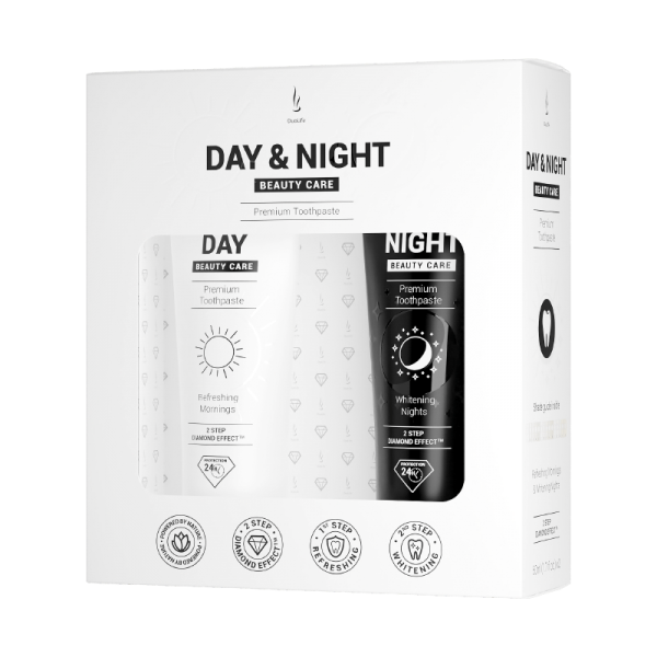 DuoLife Day and Night Beauty Care Toothpaste Set